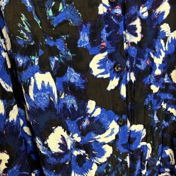 I Heart Ronson Women's Cold Shoulder Short Sleeve Floral Tie Waist Dress - Picture 7 of 9